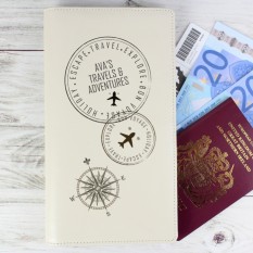 Hampers and Gifts to the UK - Send the Personalised Stamp Travel Document Holder 
